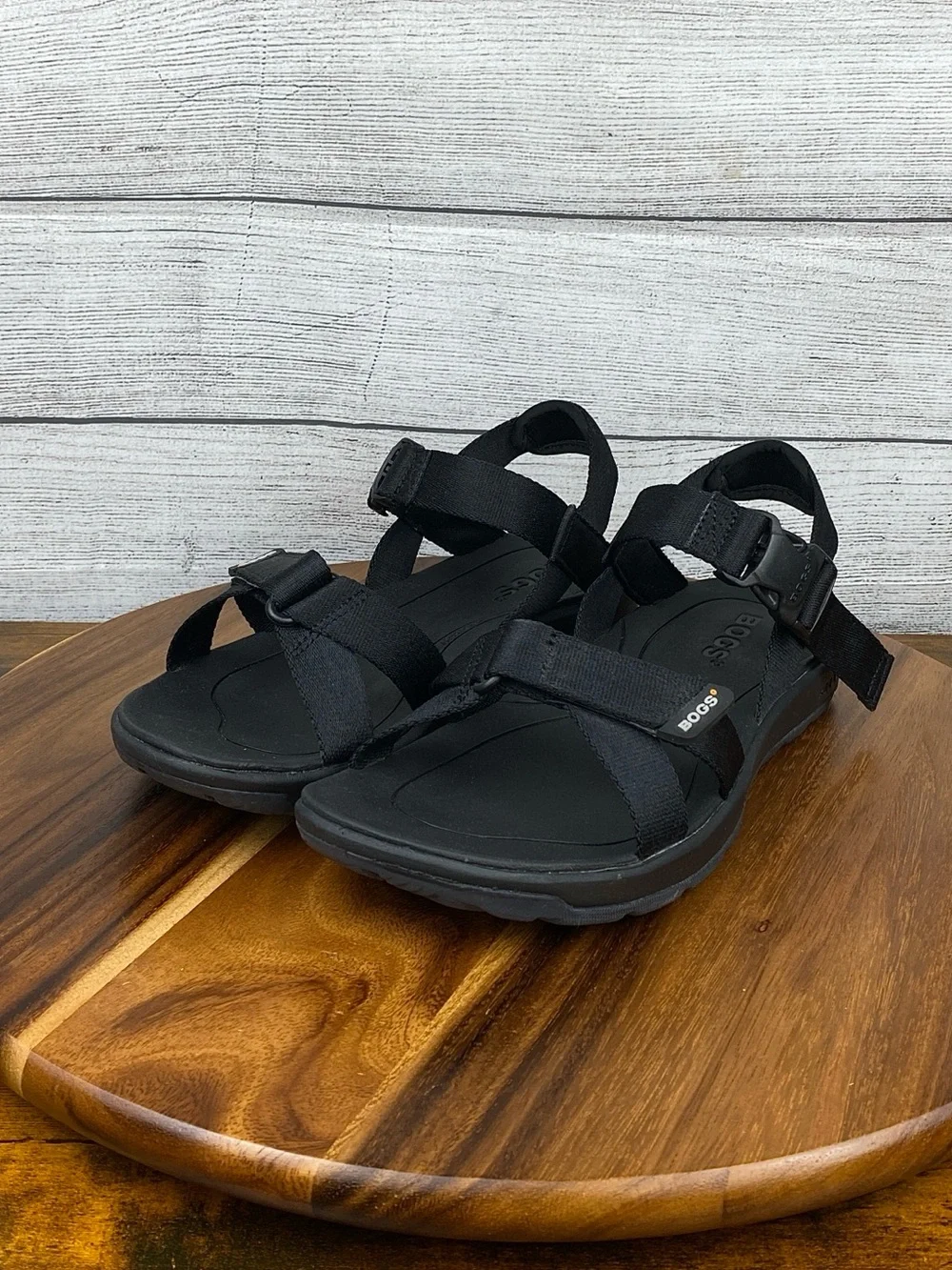 Bogs Rio Sandal H2OGrip Outsole Black Nylon Straps Water Shoes Men’s Size 11